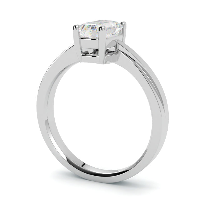 Pierścionek z diamentem z platyny 950 – szlachetna biżuteria GOLDPORT, precyzyjnie wykonana